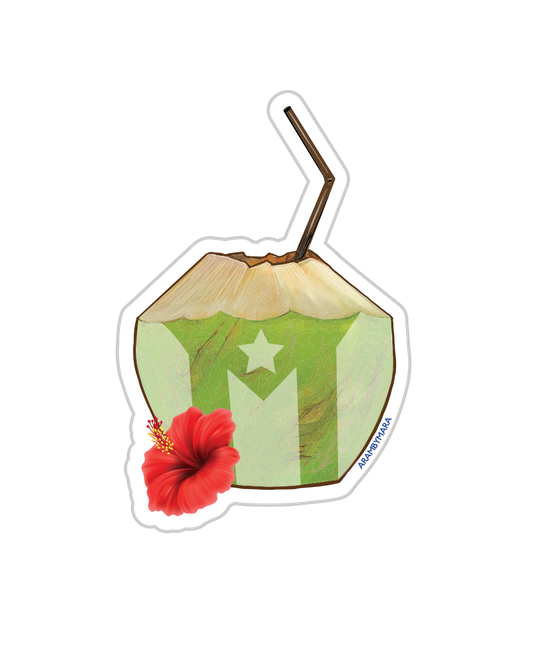 Agua De Coco Sticker