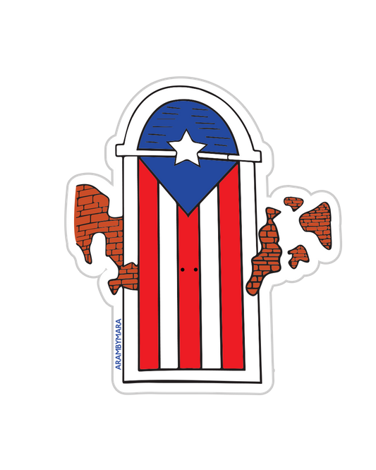 Puerta Boricua Sticker